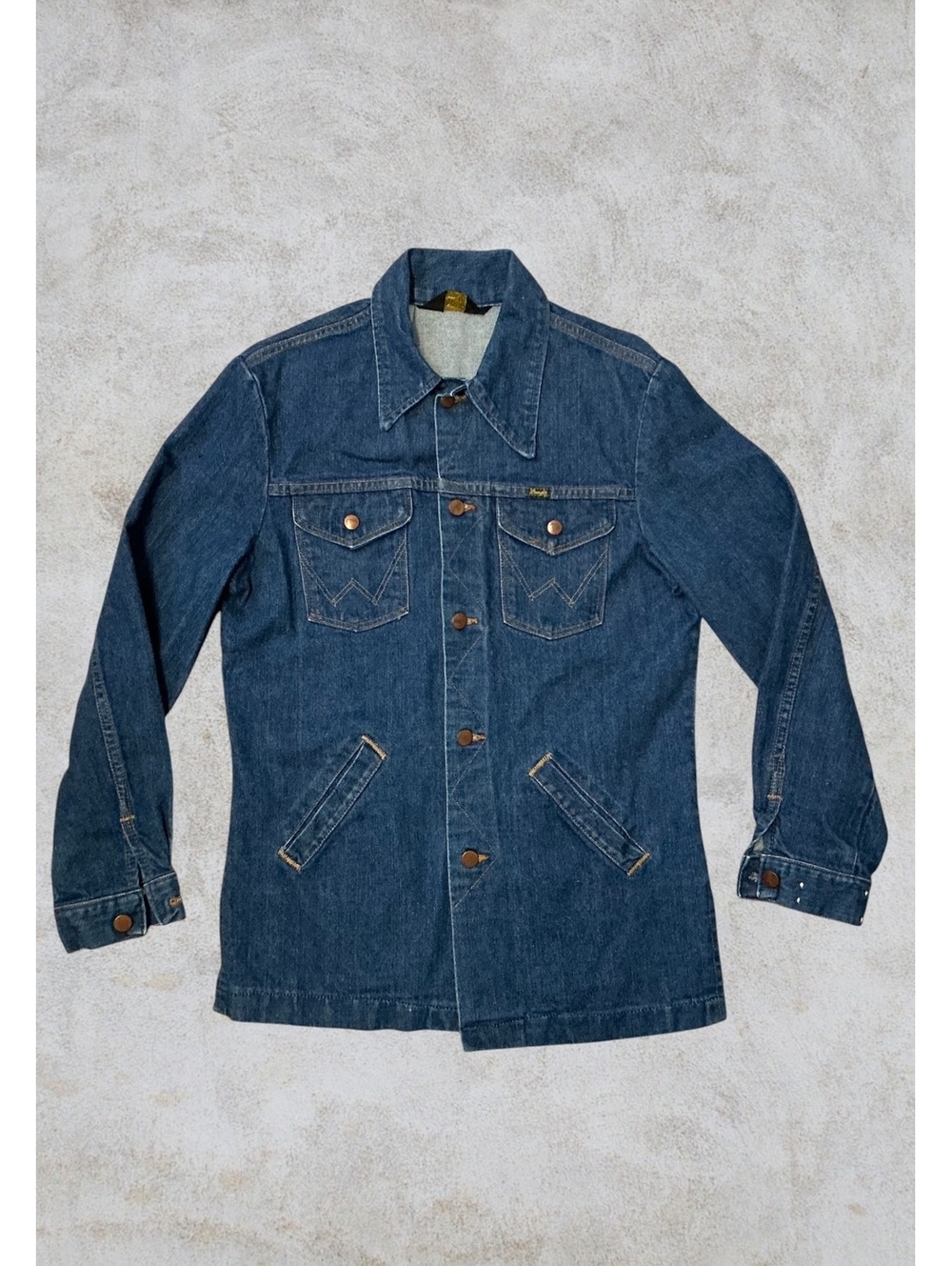 Vintage 70s Wrangler Denim Chore Jacket USA Made 40
